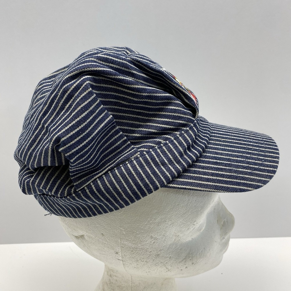 Boys Steam Engine Embroidered Train Engineer Hat Pinnacle Awards I Love Trains - Picture 2 of 9